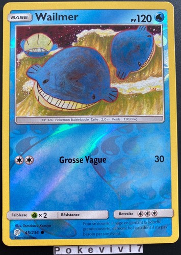 Carta pokemon wailmer 236 - carta,